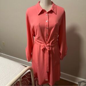 Tommy Hilfiger Tie Waist Shirt Dress 12